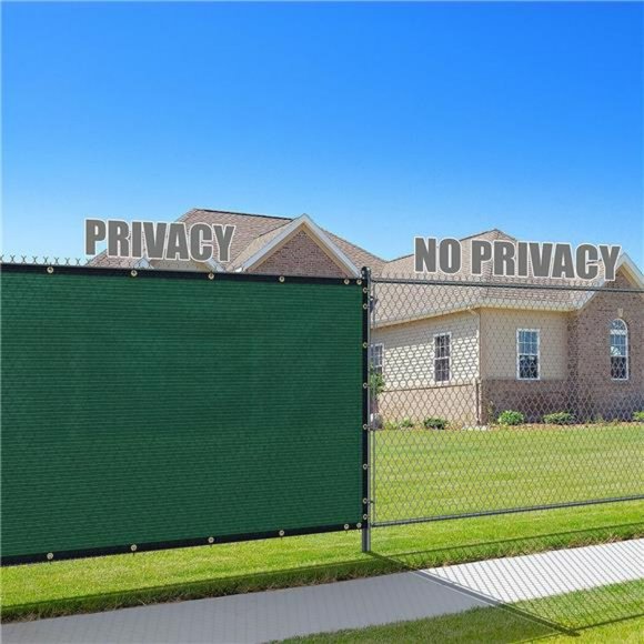 6' x 50' Green Fence Privacy Screen Windscreen Shade Fabric Cloth - Picture 1 of 6